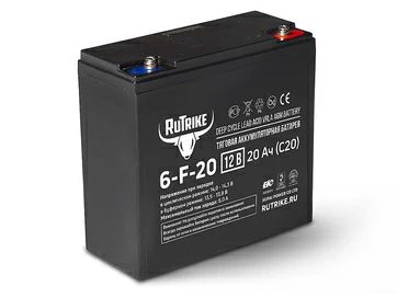 Тяговый аккумулятор RuTrike 6-F-20 (12V20A/H C20)